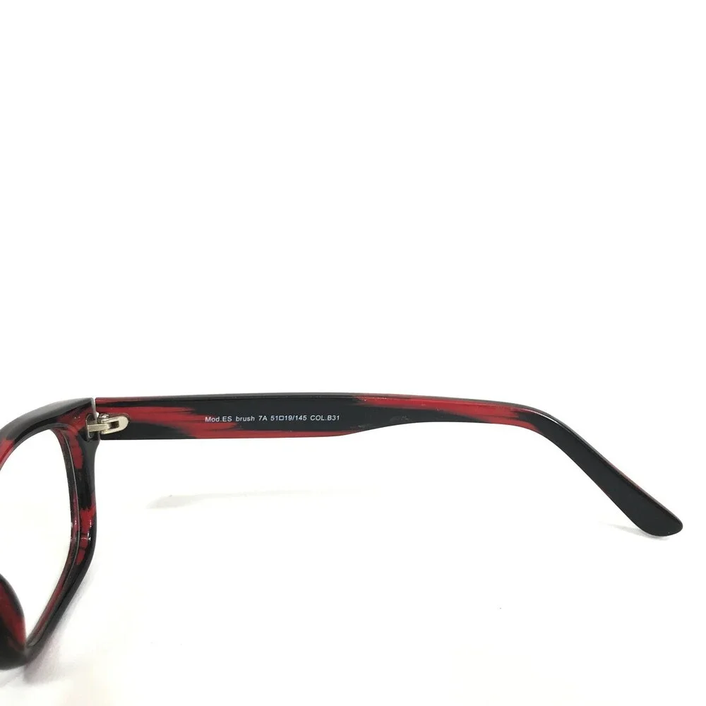 Eye Society Eyeglasses Frames Mod.ES brush 7A COL.B31 Black Red Wood 51-19-145
